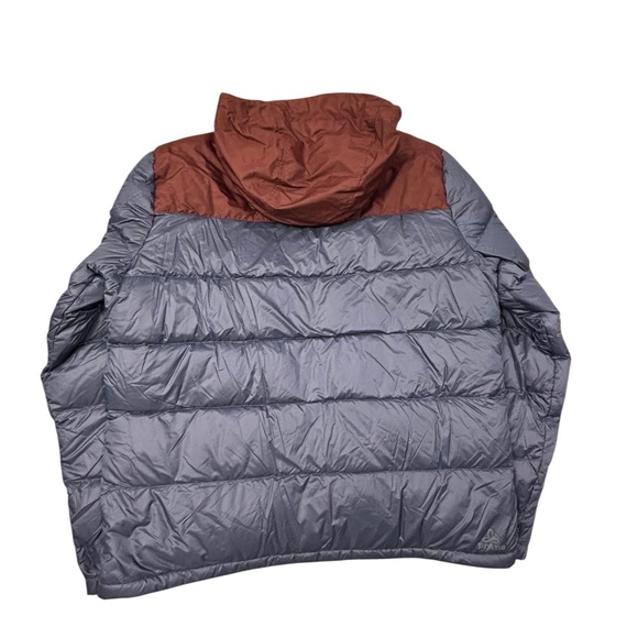 Prana Men's Tanner Down Fill Puffer Jacket XL Deadstock Steel Gray Terra Cotta - Picture 6 of 15